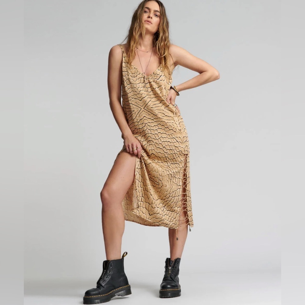 One teaspoon Delusion Laced Slip Maxi Dress - Snake Small